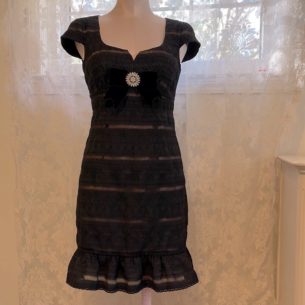 Nanette Lepore vintage black dress, size 2, EUC.